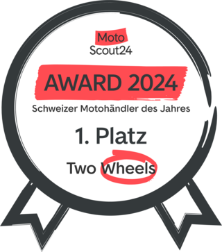 Siegel MotoScout24 Award 2024, Schweizer Motohändler des Jahres, 1. Platz Two Wheels